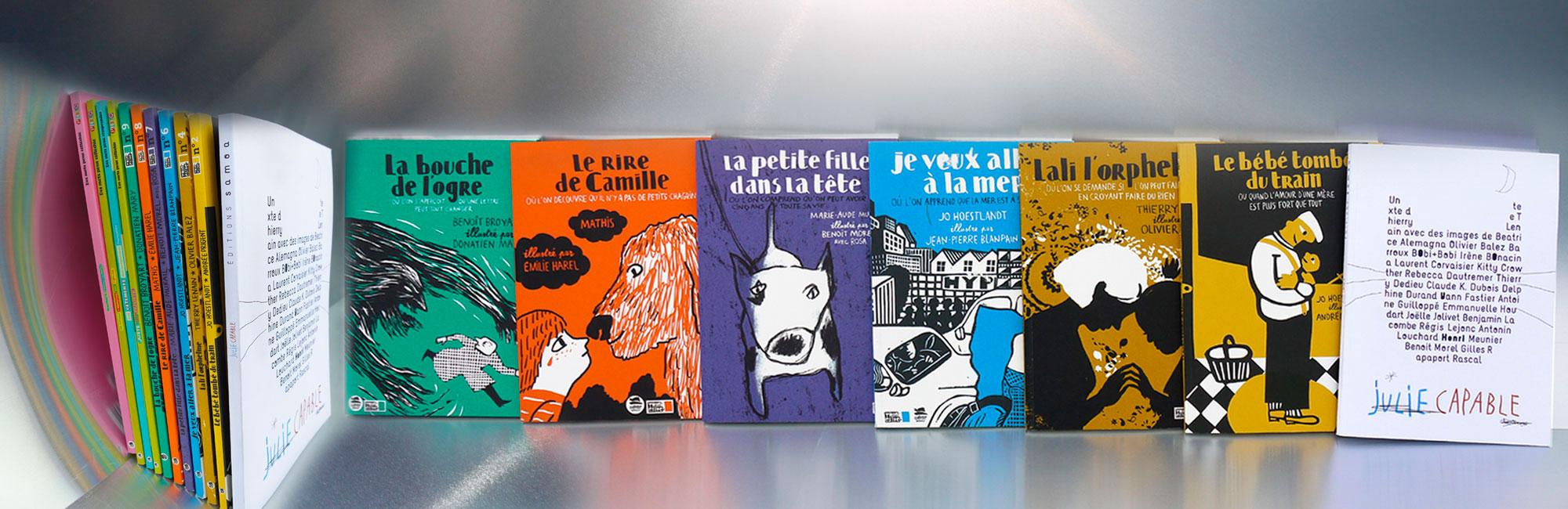 Impression d'une série de livres illustrés